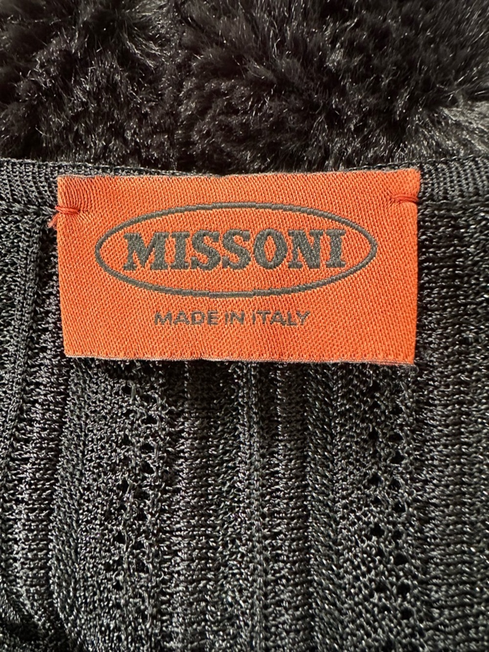 Missoni Black Sleeveless Ribbed Knit Midi Dress - Picture 4 of 4